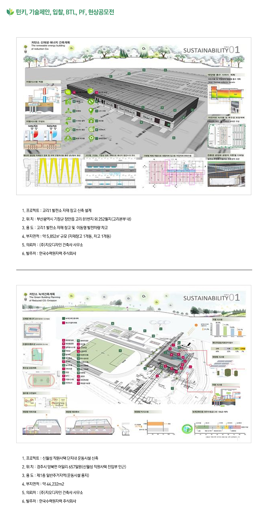 턴키,기술제안,입찰,BTL,PF,현상공모전 설명